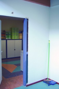 Plaatsen branddeur